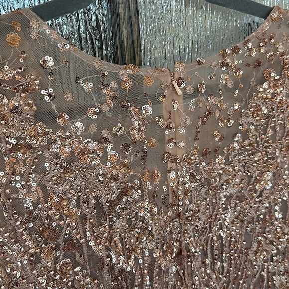 Mac Duggal SEQUINED CAP SLEEVE FIT AND FLARE DRESS size 10 NEW $698 - Picture 14 of 17